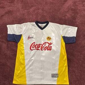 Vintage Club América Soccer Jersey Coca-Cola Sponsored - Remini Sport - Large